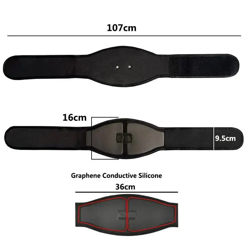 EMS Abdominal Trainer – 19-Level Ab Muscle Stimulator for Core Strengthening