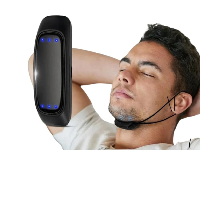 EMS Pulse Anti-Snoring Device - Wearable Sleep Aid