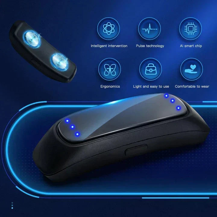 EMS Pulse Anti-Snoring Device - Wearable Sleep Aid
