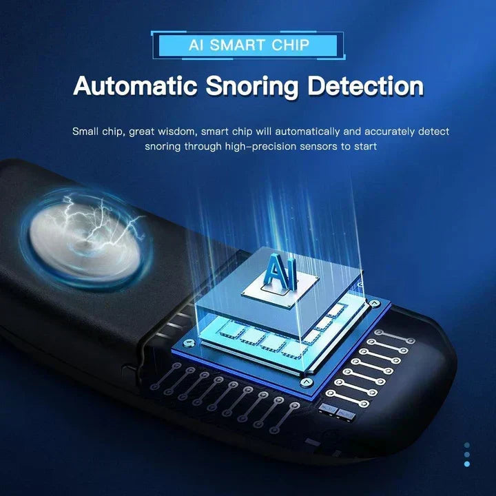 EMS Pulse Anti-Snoring Device - Wearable Sleep Aid