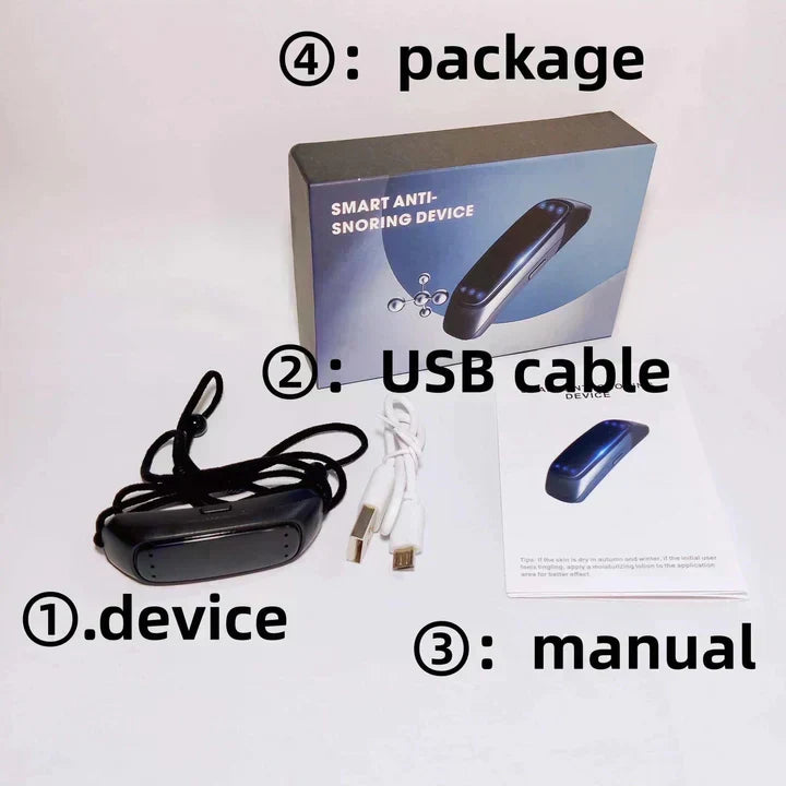 EMS Pulse Anti-Snoring Device - Wearable Sleep Aid