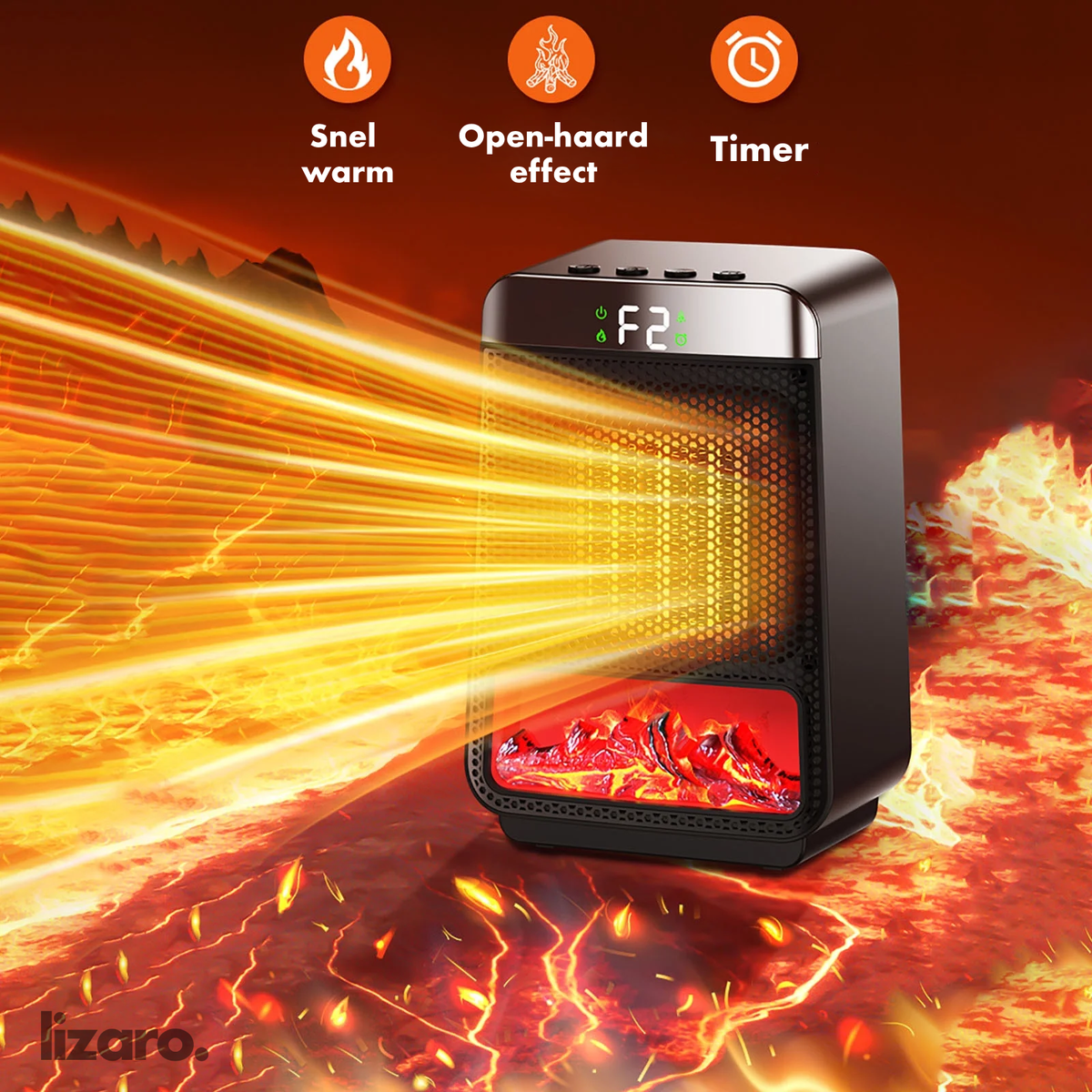 Energy-Efficient Electric Heater for Fast, Powerful Heating in Large Rooms