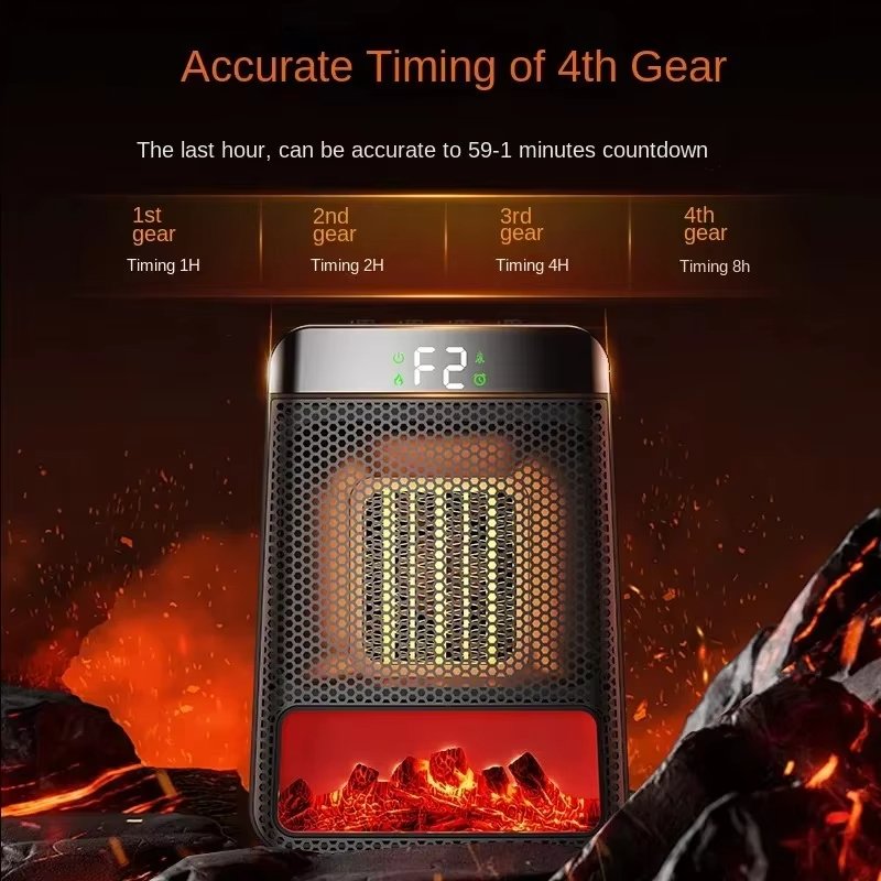 Energy-Efficient Electric Heater for Fast, Powerful Heating in Large Rooms