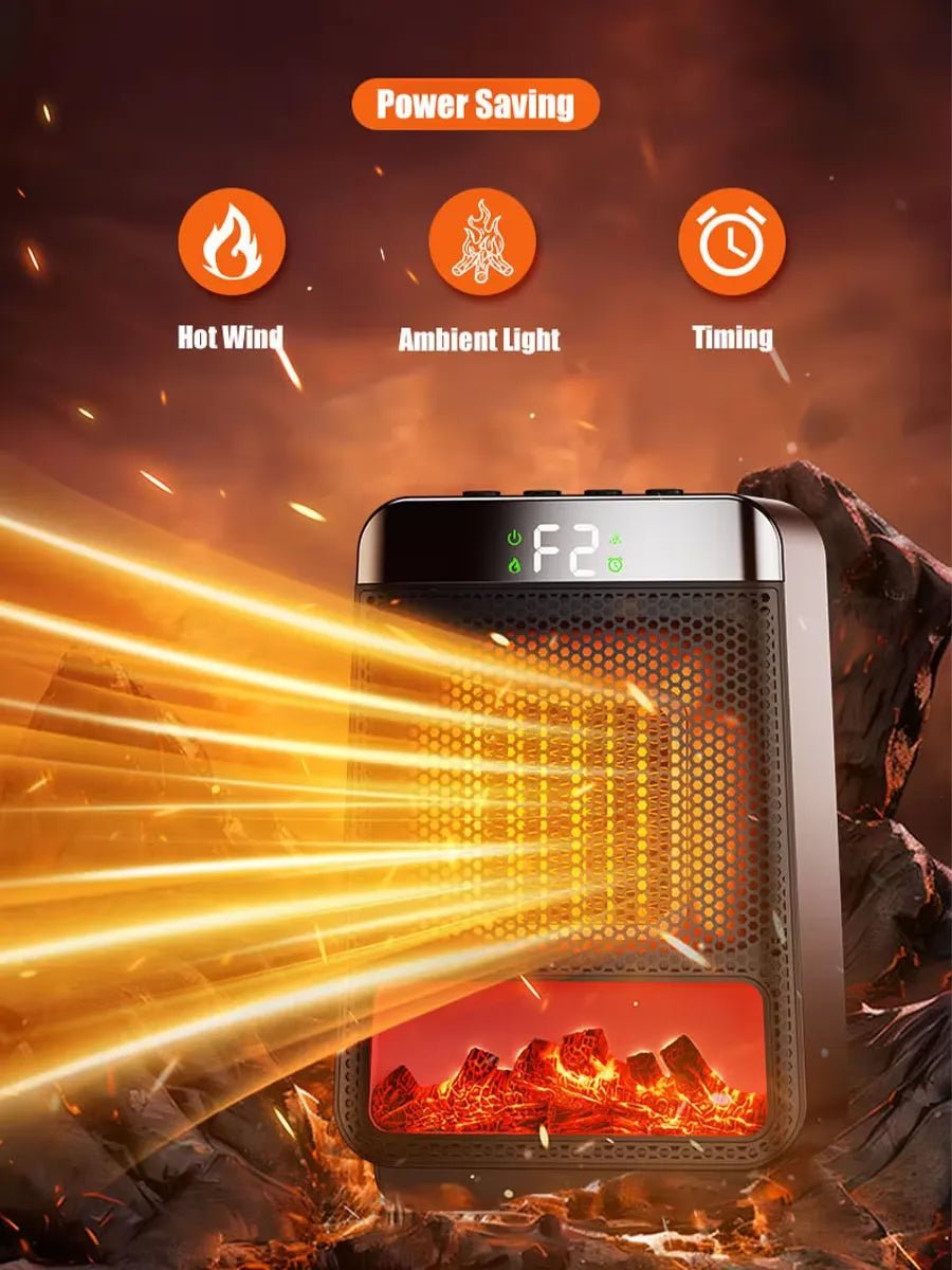 Energy-Efficient Electric Heater for Fast, Powerful Heating in Large Rooms