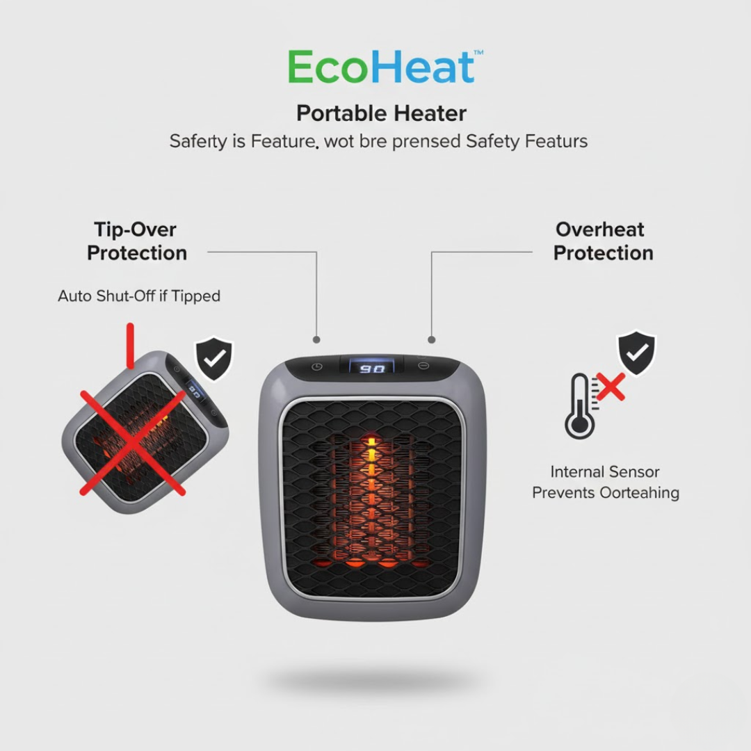 Energy-Efficient Fan Heater with Modern Design