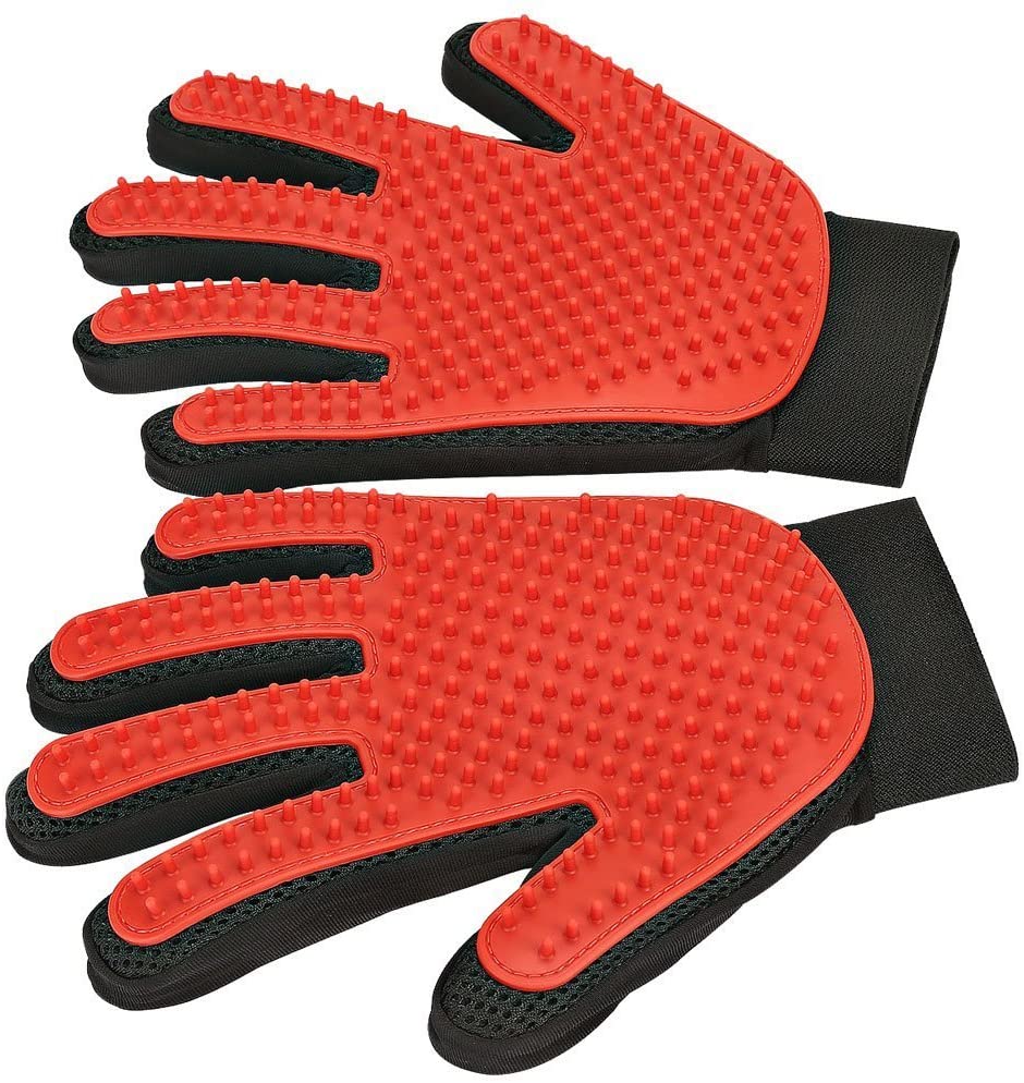Ergonomic Grooming Glove - Flexible Palm Brush