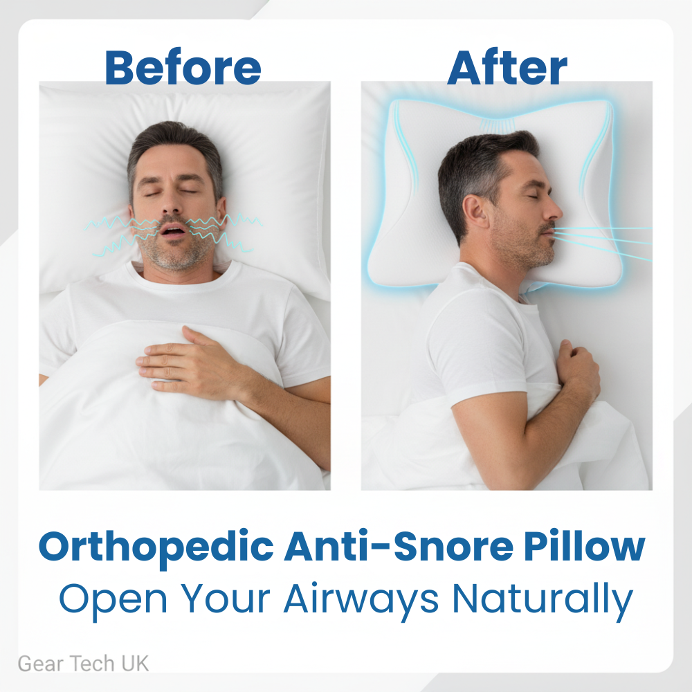 Ergonomic Memory Foam Sleep Support Pillow for Neck & Head Alignment