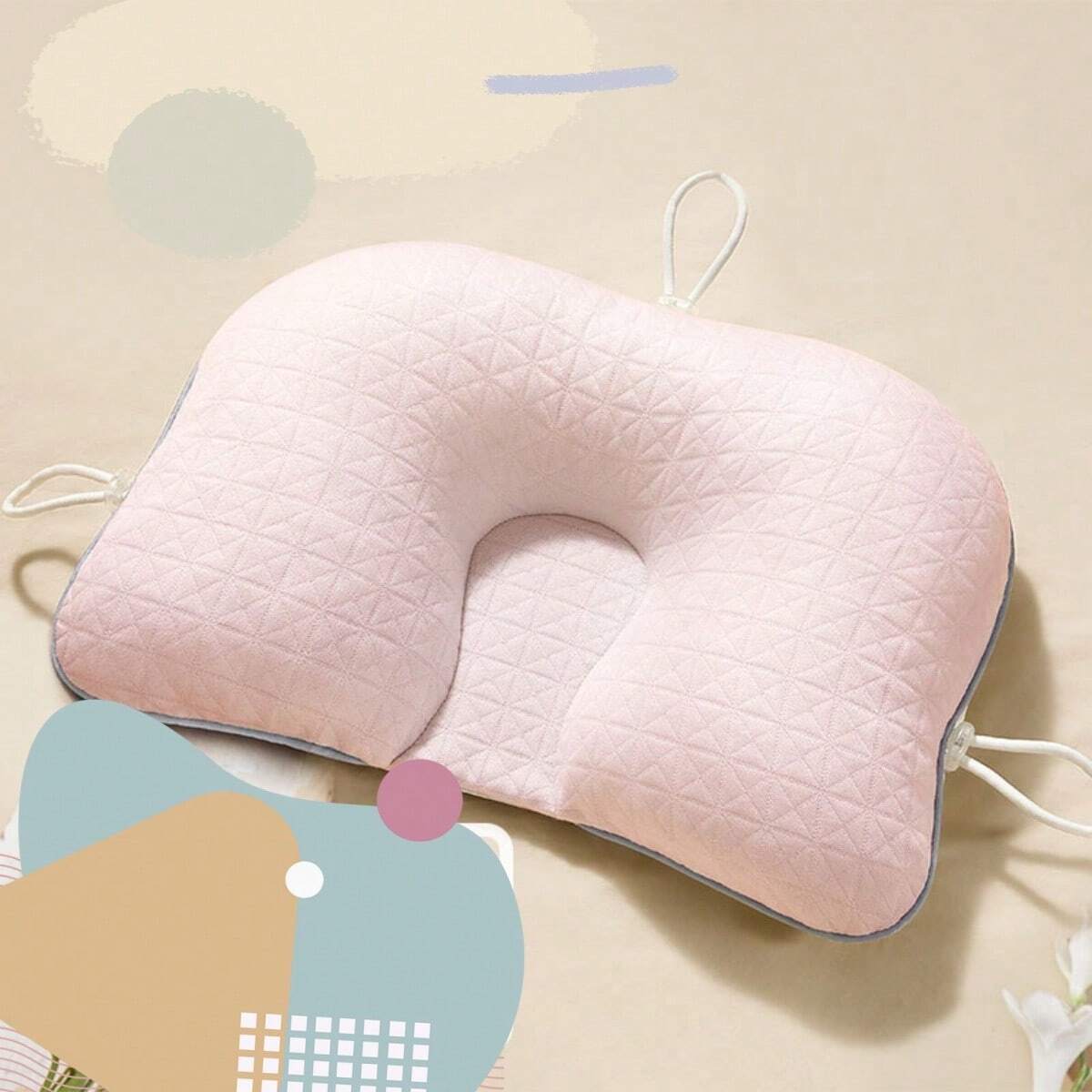 Ergonomic Newborn Flat Head Baby Pillow