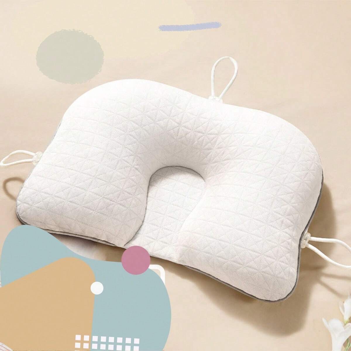 Ergonomic Newborn Flat Head Baby Pillow