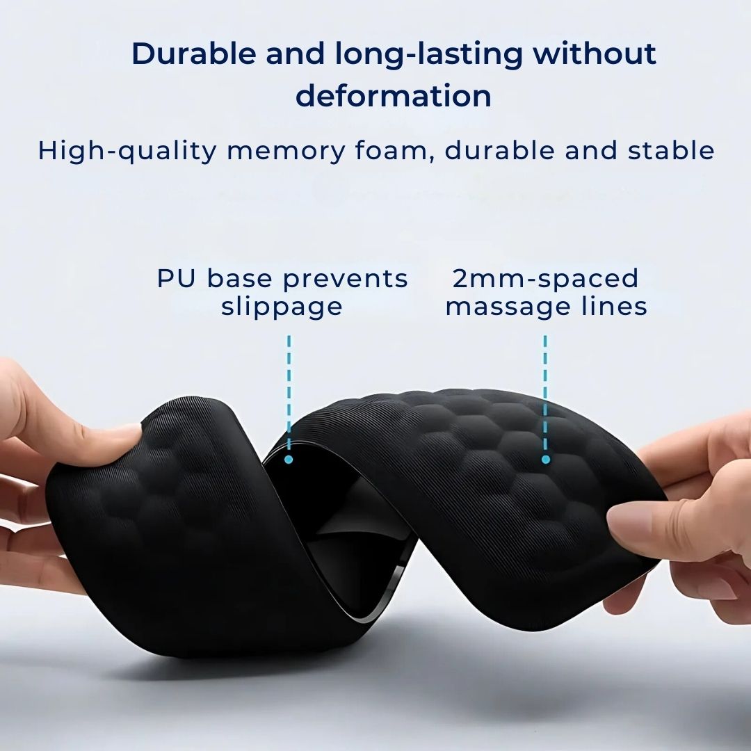 Ergonomic Wrist Support Rest Pads for Keyboard and Mouse - Elevates Wrist and Reduces Strain Pain