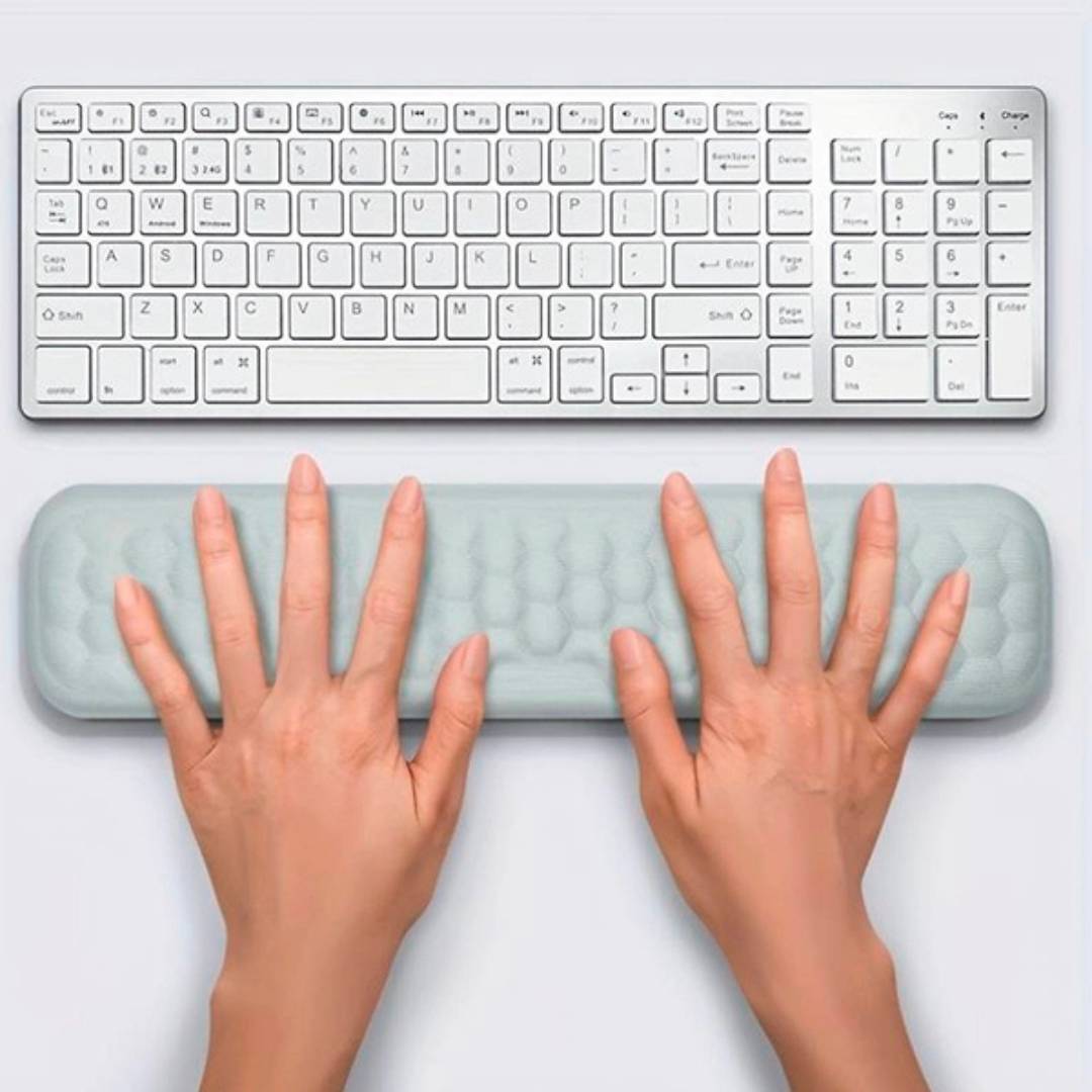 Ergonomic Wrist Support Rest Pads for Keyboard and Mouse - Elevates Wrist and Reduces Strain Pain