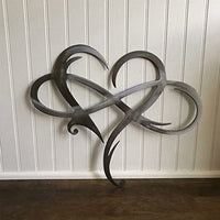 Everlasting Love Stainless Steel Wall Decor for the Home