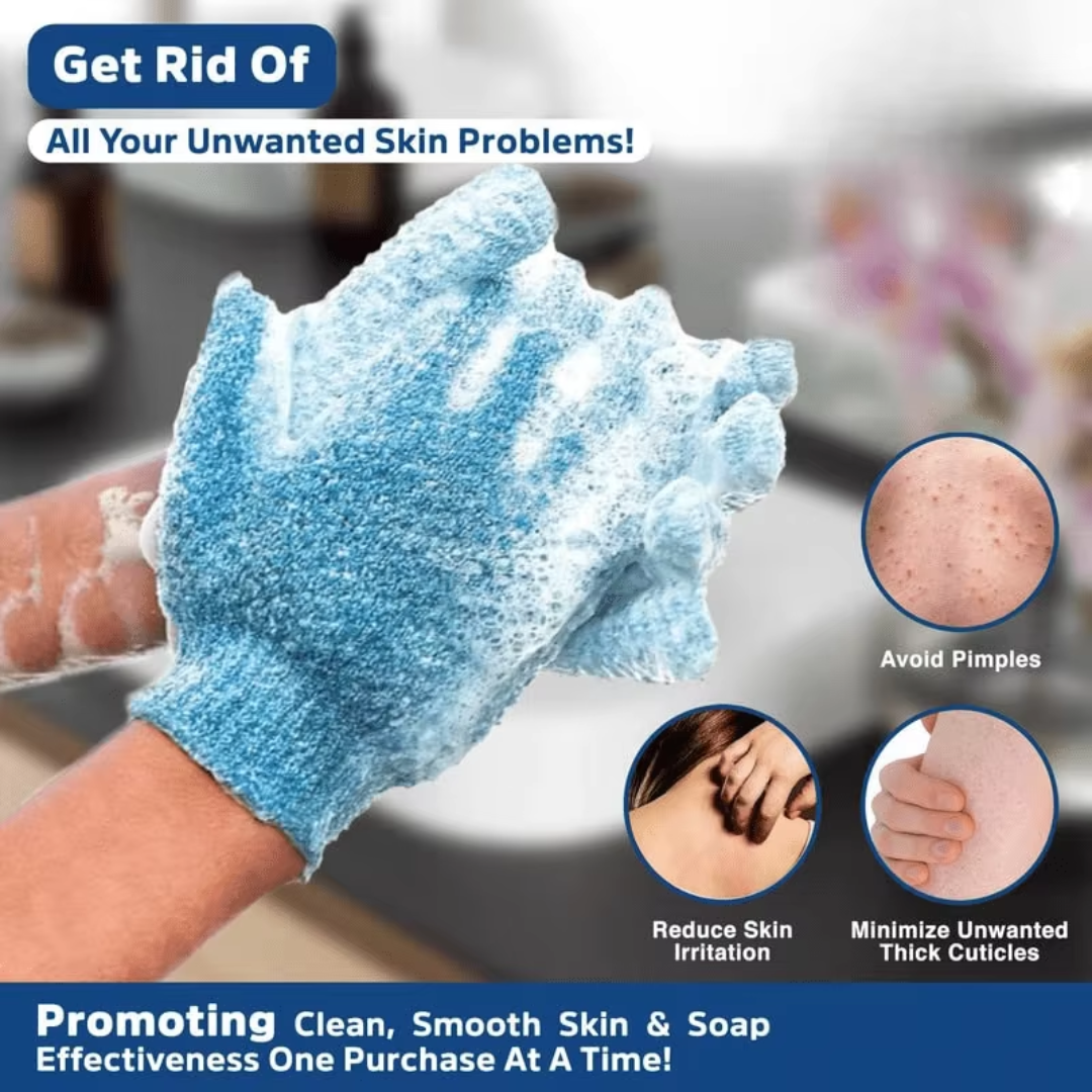 Exfoliating Bath Gloves - 2-Piece Set