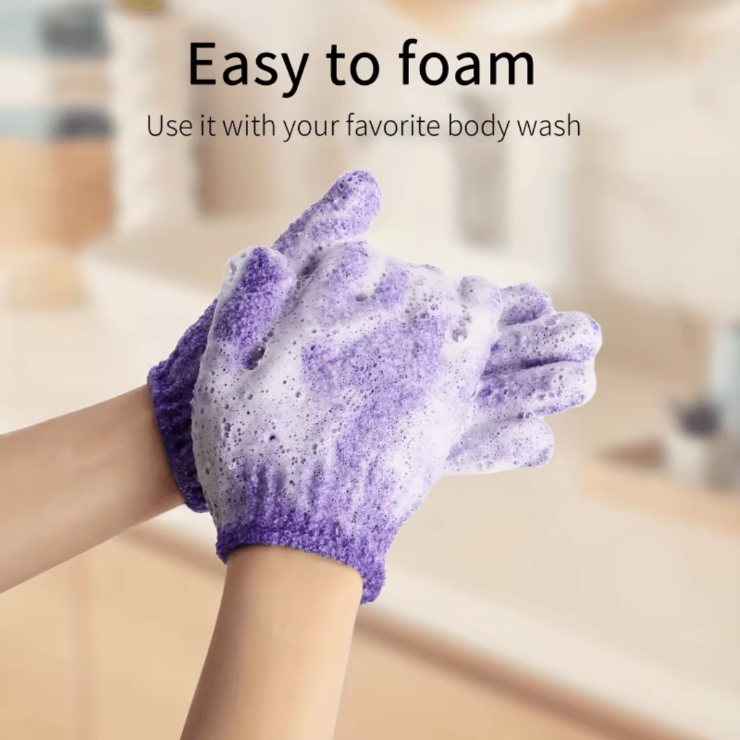 Exfoliating Bath Gloves - 2-Piece Set