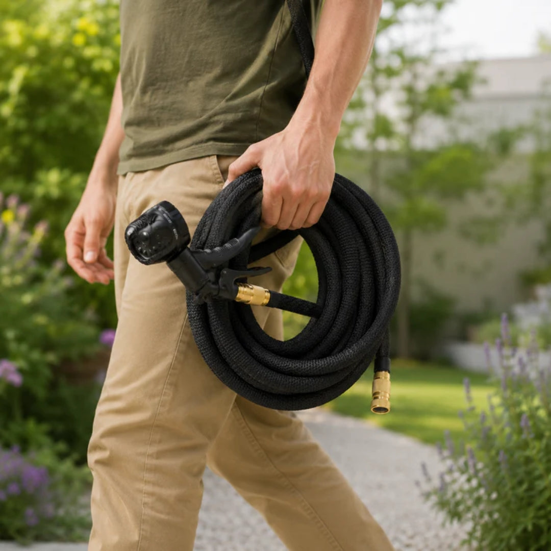 Expandable Garden Hose with Kink-Free Design