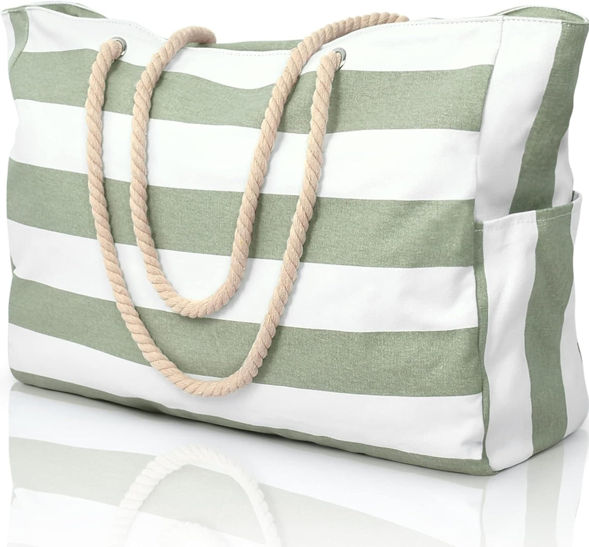 Extra Large Waterproof Beach Bag with Pockets for the Weekend