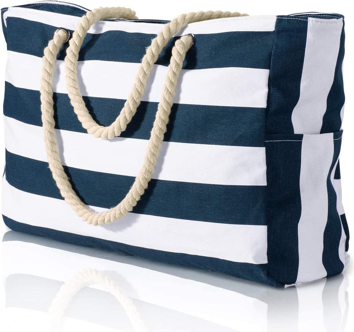 Extra Large Waterproof Beach Bag with Pockets for the Weekend
