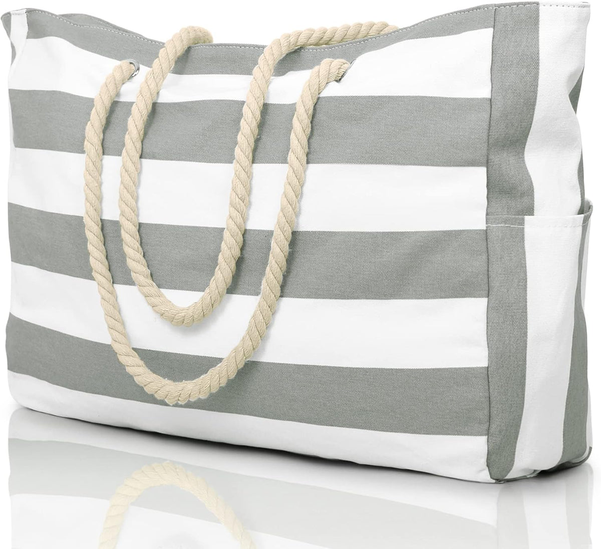 Extra Large Waterproof Beach Bag with Pockets for the Weekend