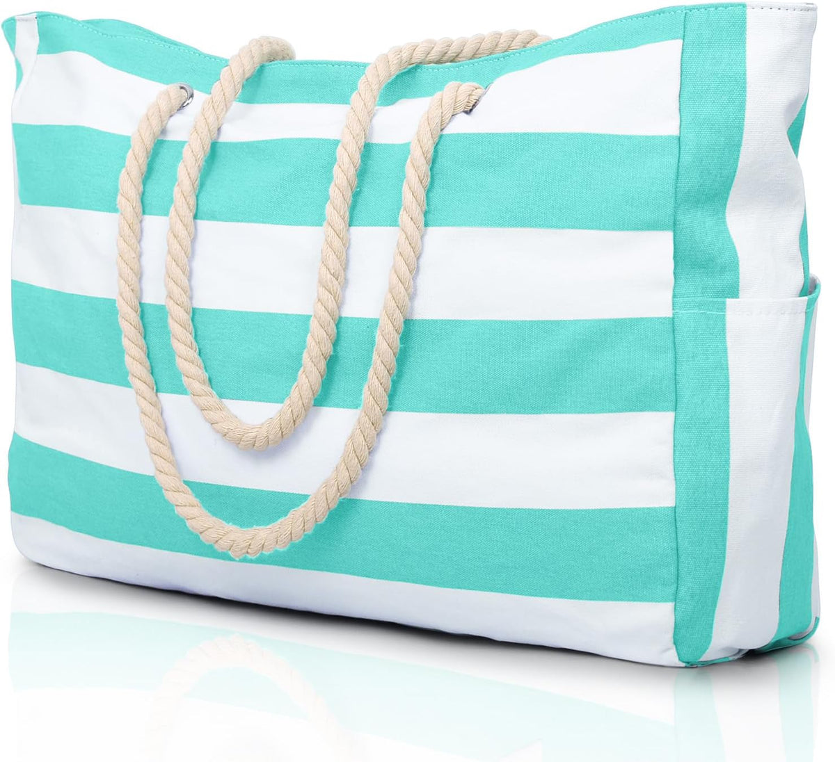Extra Large Waterproof Beach Bag with Pockets for the Weekend