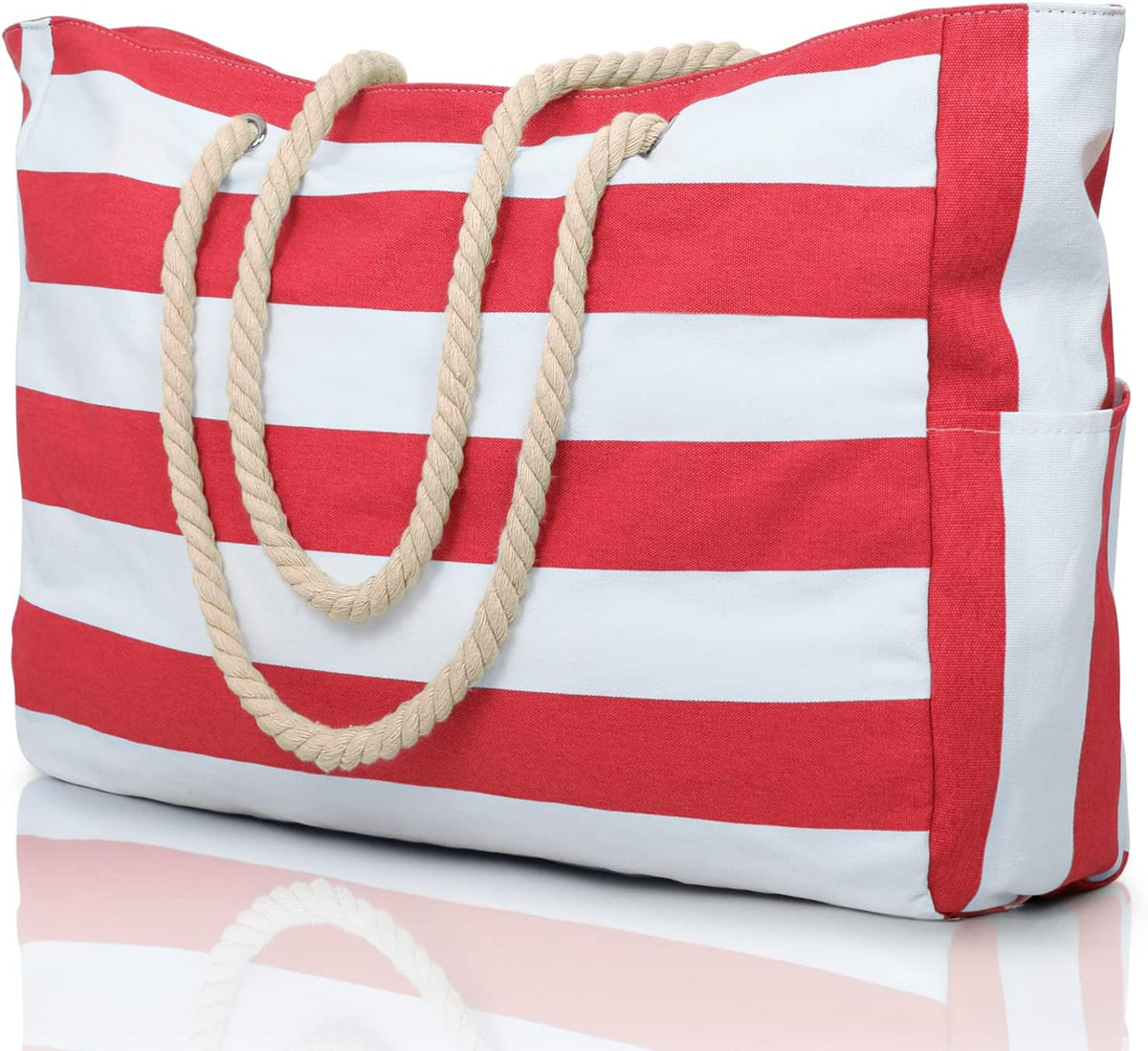 Extra Large Waterproof Beach Bag with Pockets for the Weekend