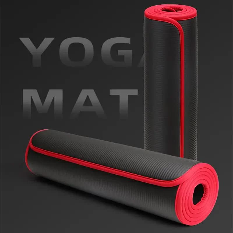 Extra Thick Yoga Mat with Non-Slip Ribbed Texture for Yoga and Fitness