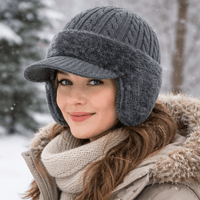 Extremely Warm Winter Hat with Integrated Ear Flaps