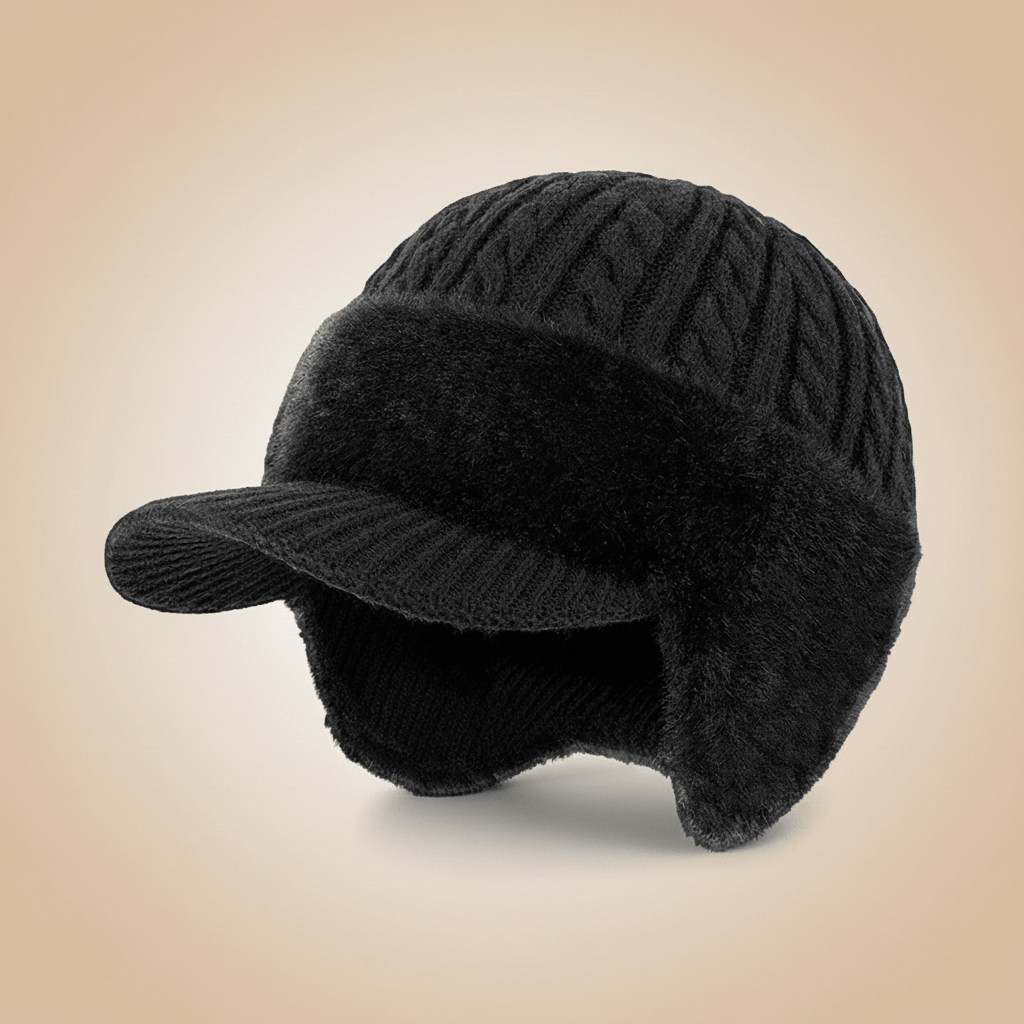 Extremely Warm Winter Hat with Integrated Ear Flaps