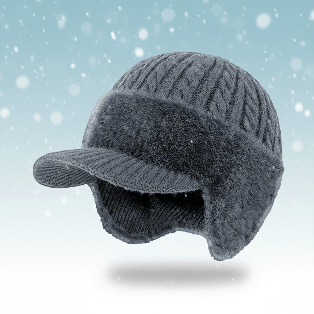 Extremely Warm Winter Hat with Integrated Ear Flaps