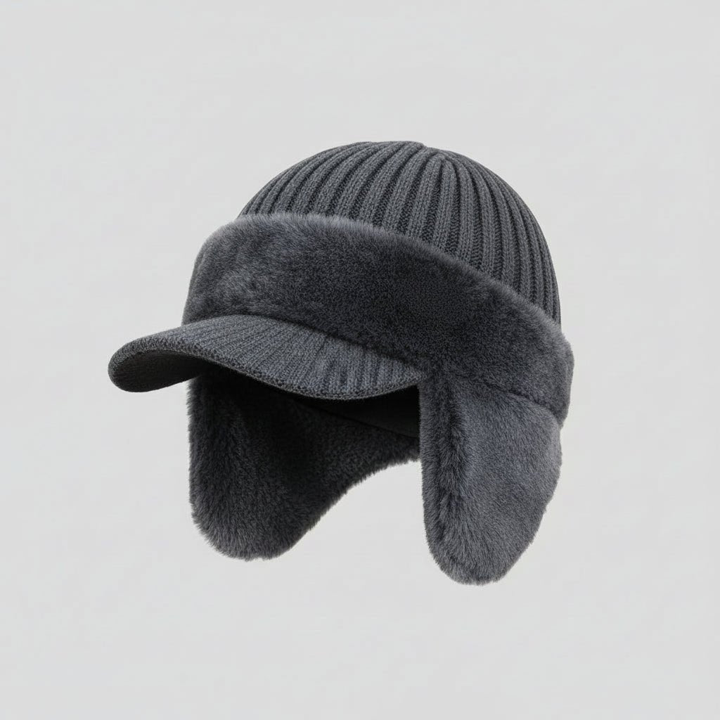 Extremely Warm Winter Hat with Integrated Ear Flaps
