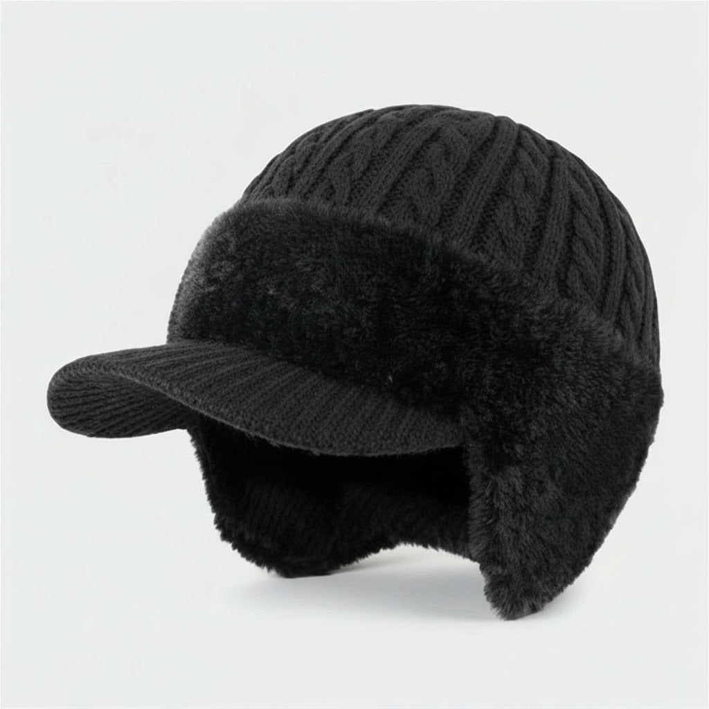 Extremely Warm Winter Hat with Integrated Ear Flaps