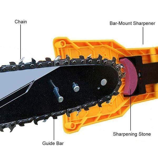 Fast, High-Quality, and Compact Chainsaw Tooth Sharpener