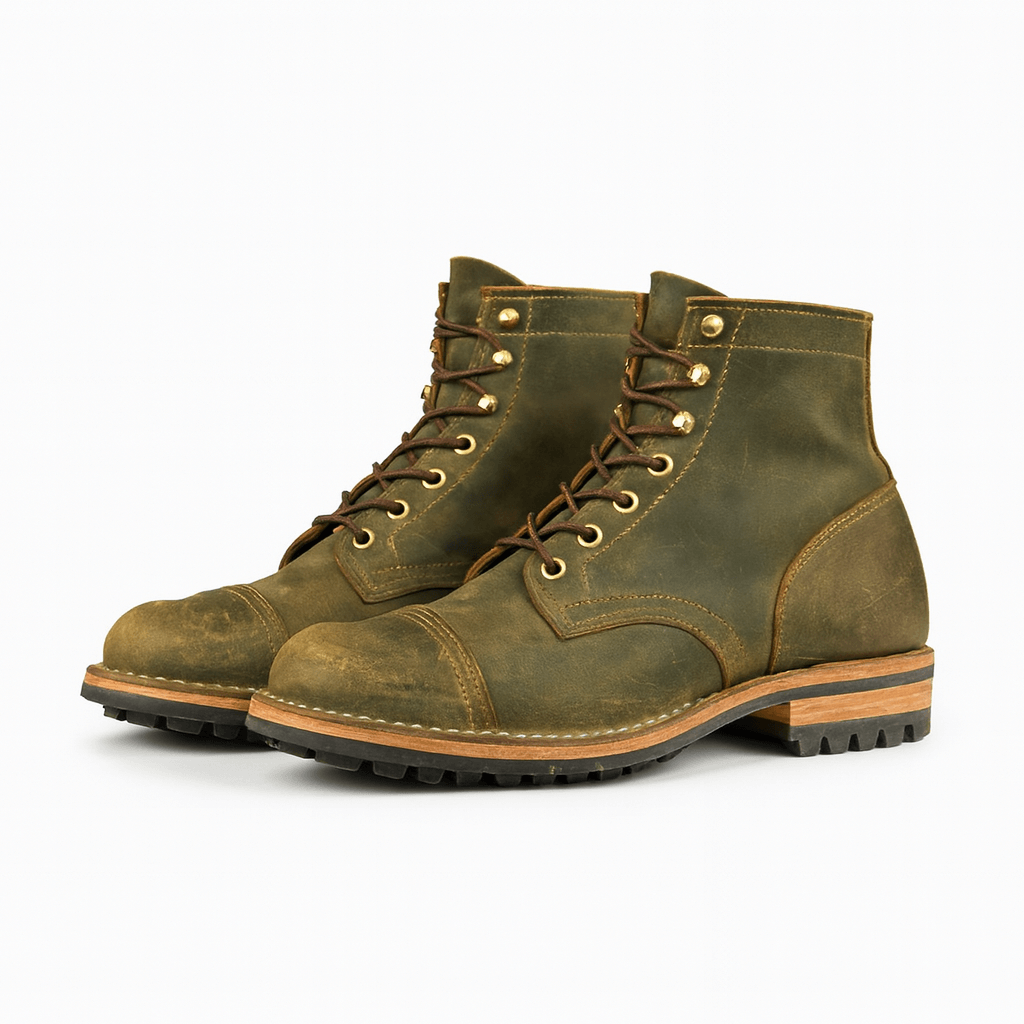 Faux Leather Ankle Boots