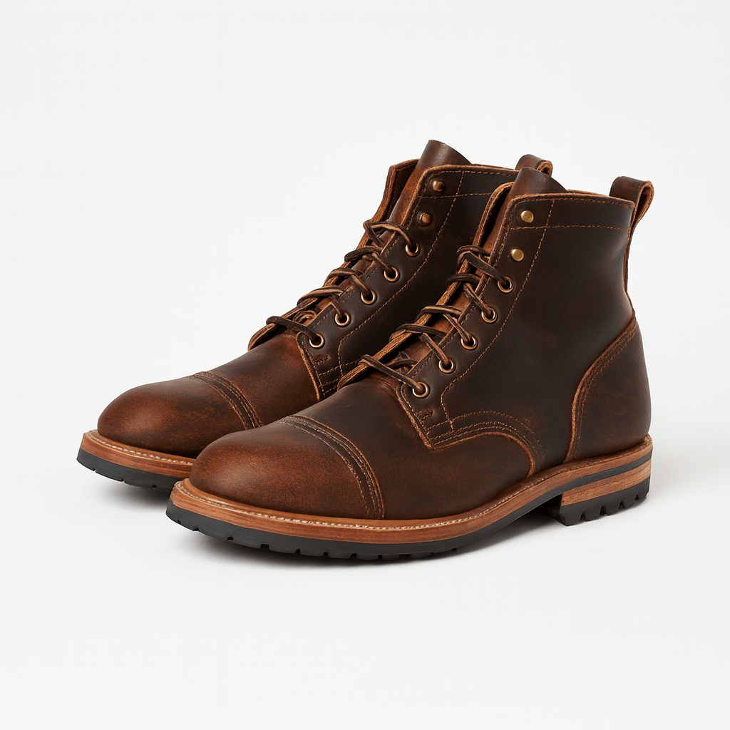 Faux Leather Ankle Boots