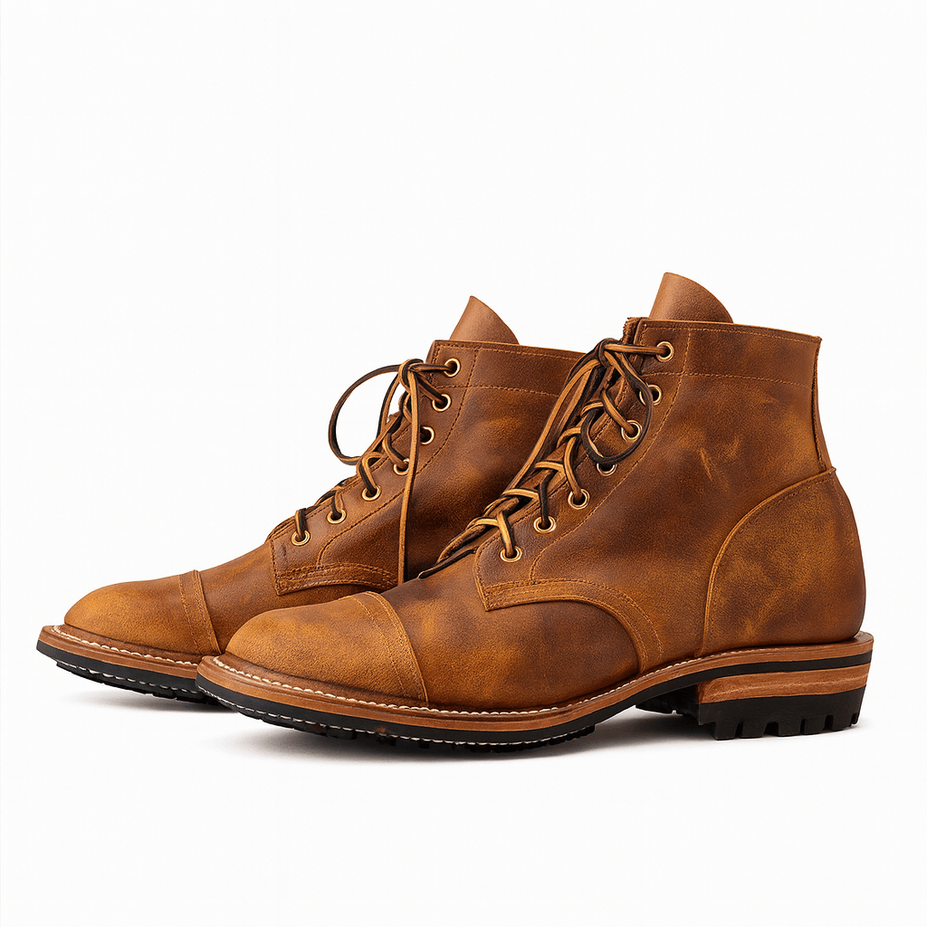 Faux Leather Ankle Boots