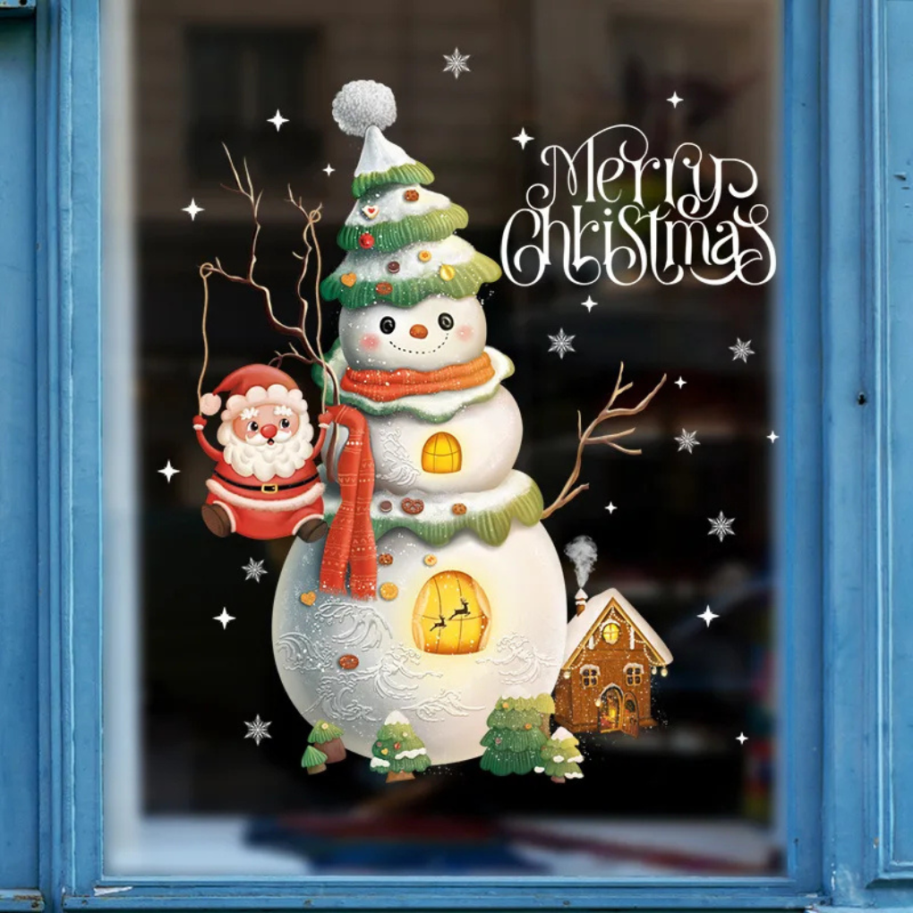 Festive Decorative Window Stickers