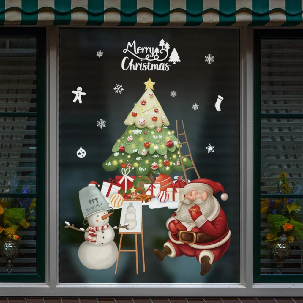 Festive Decorative Window Stickers