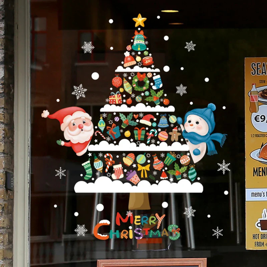 Festive Decorative Window Stickers