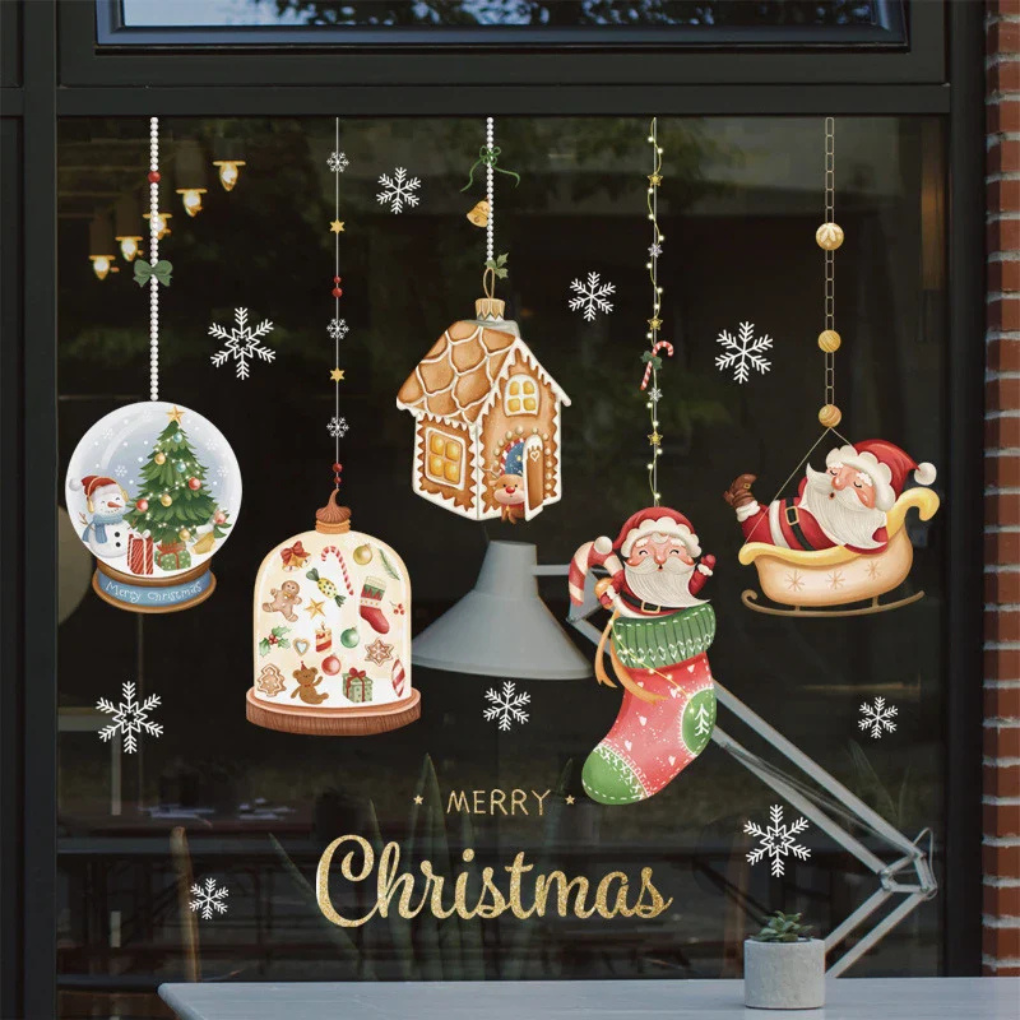 Festive Decorative Window Stickers