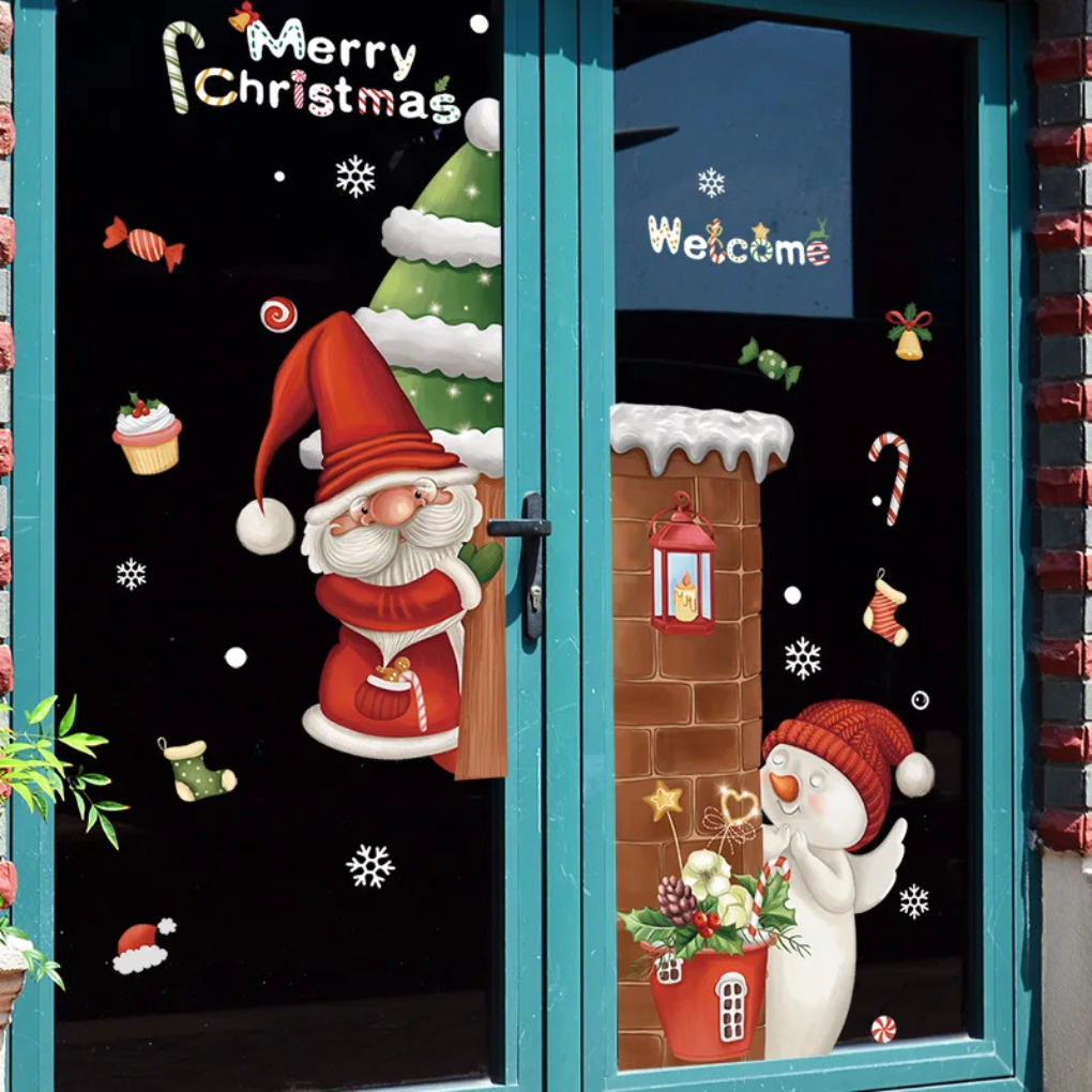 Festive Decorative Window Stickers