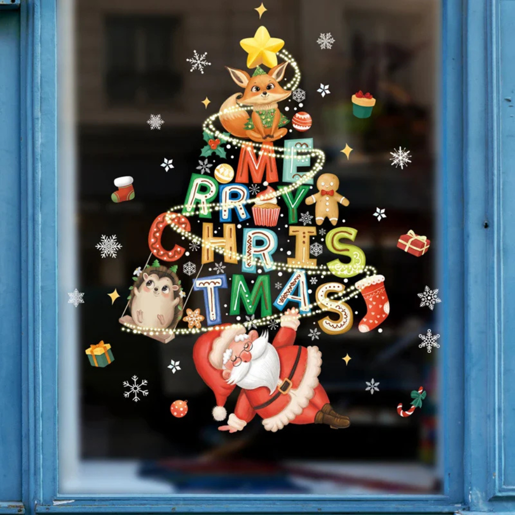 Festive Decorative Window Stickers