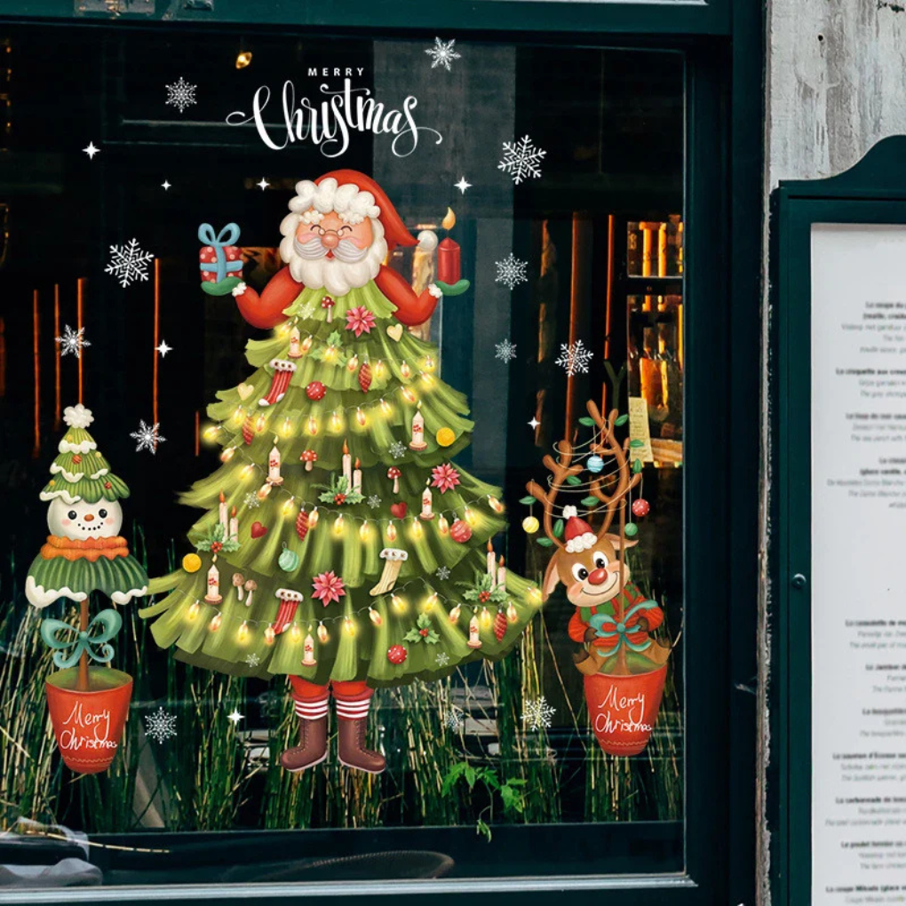 Festive Decorative Window Stickers