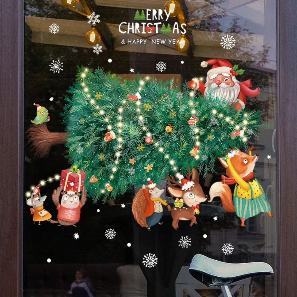 Festive Decorative Window Stickers