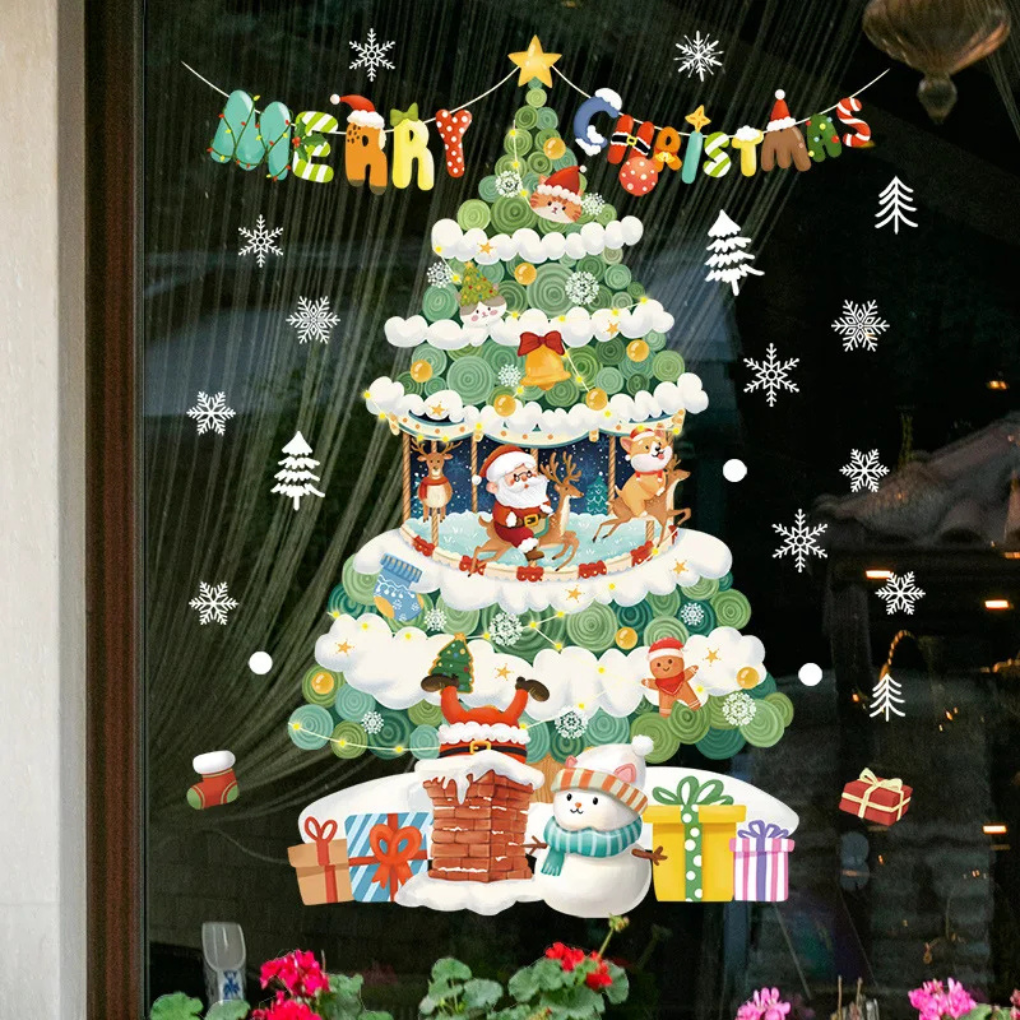 Festive Decorative Window Stickers