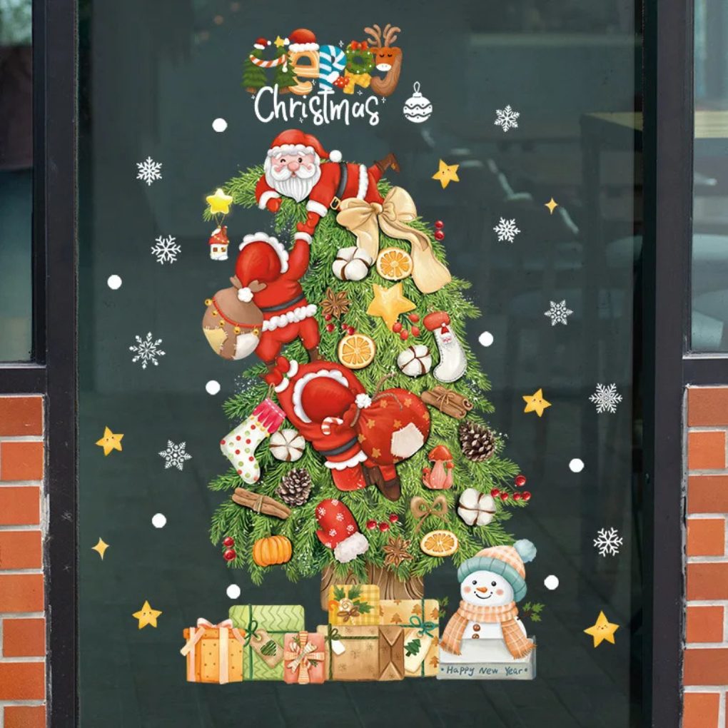 Festive Decorative Window Stickers