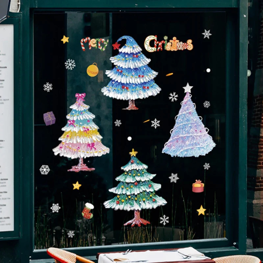 Festive Decorative Window Stickers