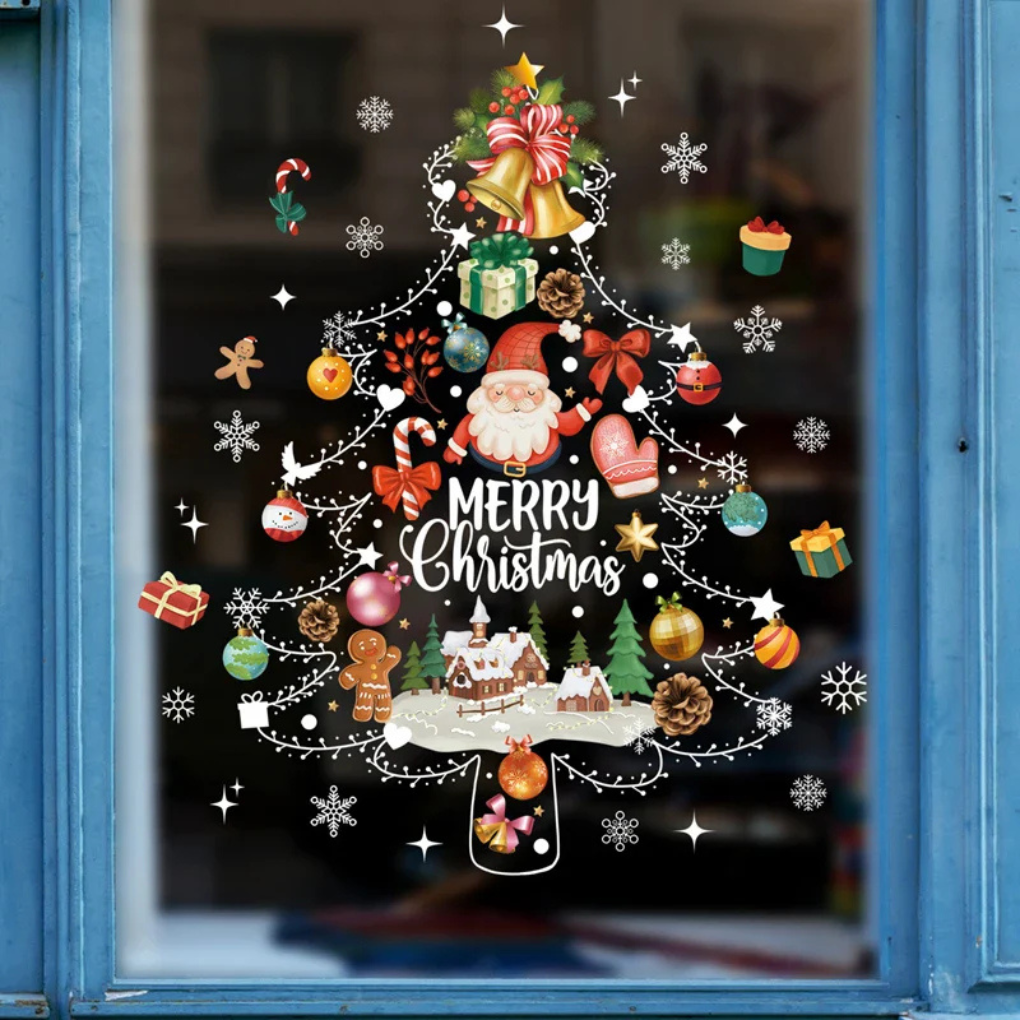 Festive Decorative Window Stickers