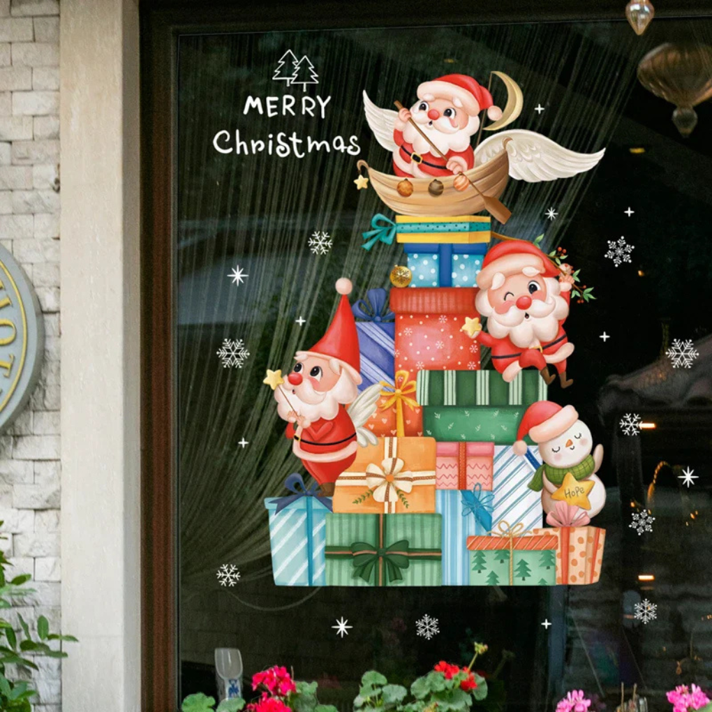 Festive Decorative Window Stickers