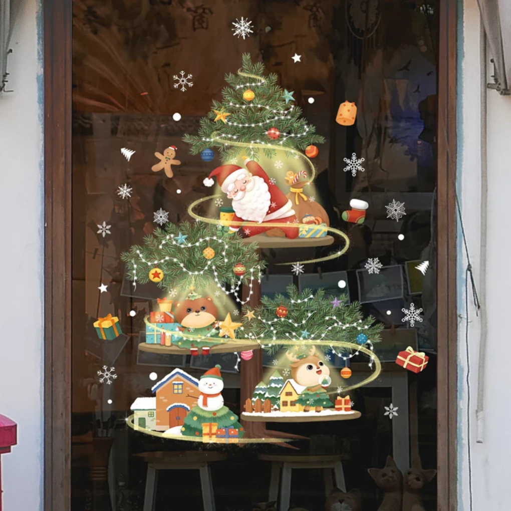 Festive Decorative Window Stickers