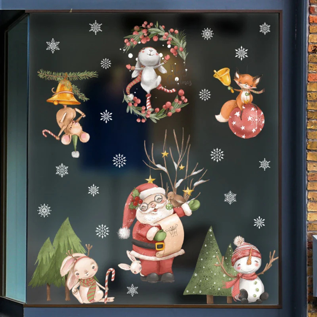 Festive Decorative Window Stickers