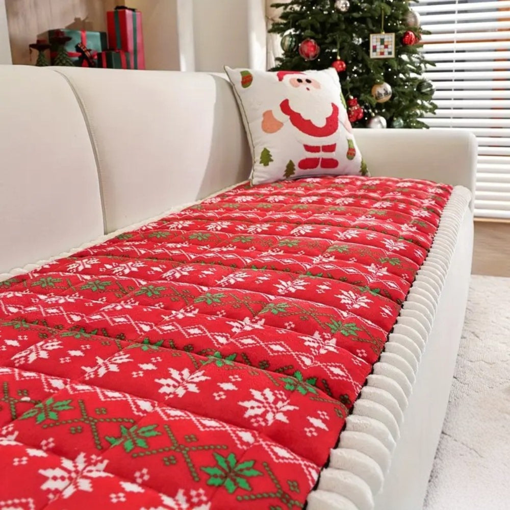 Festive Winter Sofa Cover